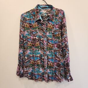 ROCK 47 by Wrangler Rules Are Meant To Be Broken Long Live Cowgirls Long Sleeve